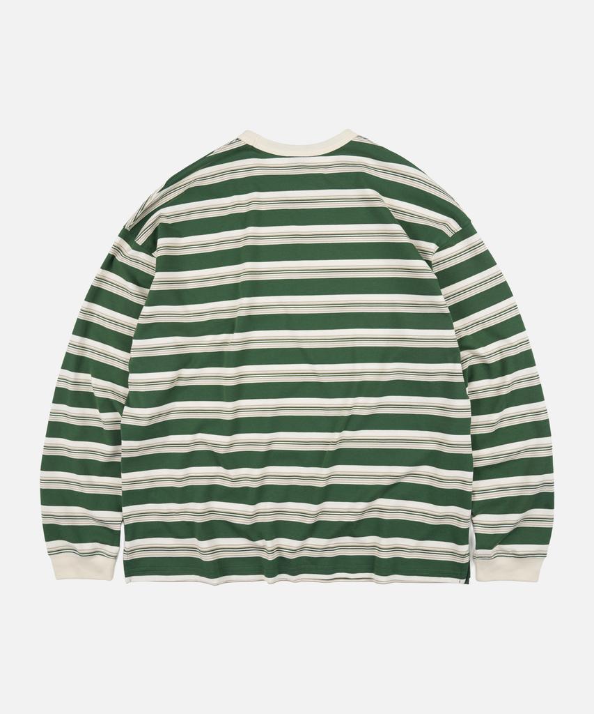 FRIZMWORKS Block Stripe Long Sleeve Tee _ Dark Green