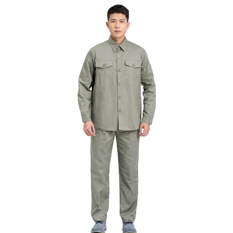 

Zhengzhanhu Pure Cotton Summer Long Sleeve Workwear Set L