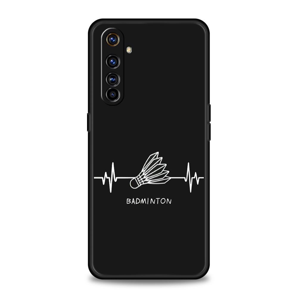 badminton Phone Case For Realme 13 12 10 9 8 7 GT3 GT5 GT2 Pro Plus 5G C21 C25 C35 GT Neo 2 3 3T 5 Cover