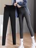 Plus Size Women's Thermal Fleece High-Waist Seamless Pants for Autumn/Winter