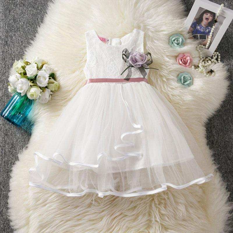 Baby Girl Summer Dress Children Fashion Wedding Clothes Flower Birthday Party Princess Evening Dresses Kids