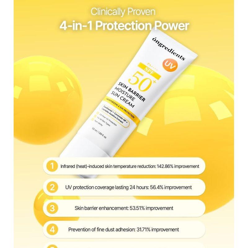 Ongredients Skin Barrier Moisture Sun Cream
