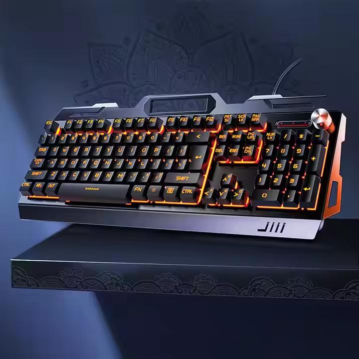 New Arrivals Mechanical RGB Back Light Keyboard Mouse Headset Combination Wired Desktop 104-Button Gaming Combo