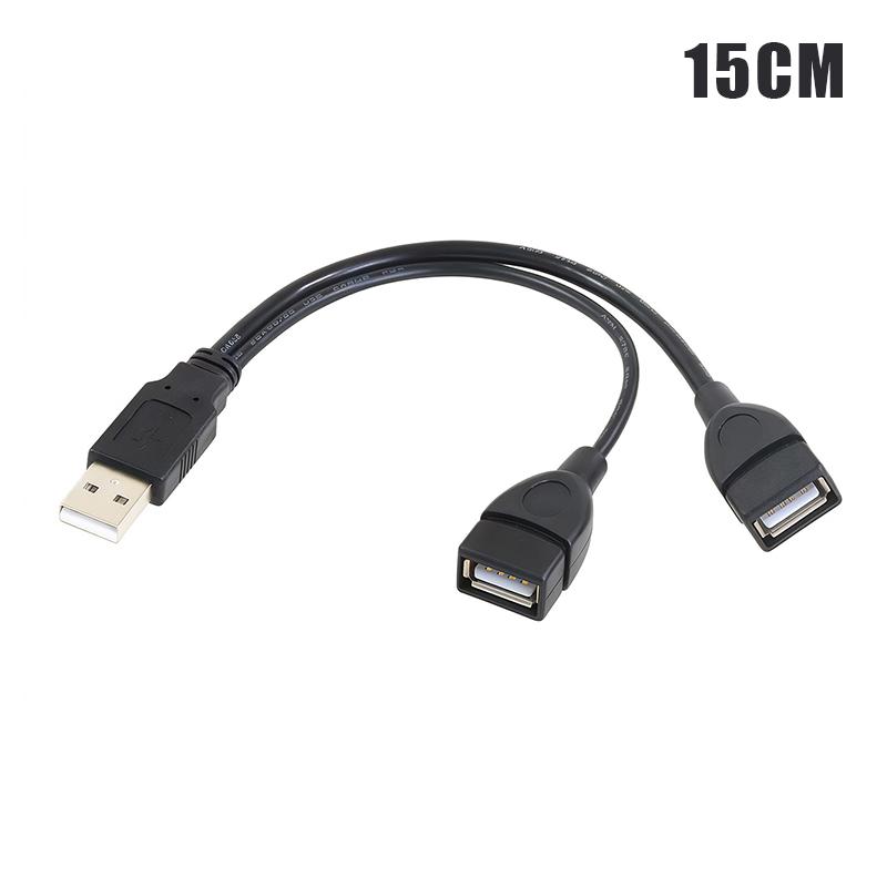 

High Quality Usb 2.0 Cable Double Splitter Adapter Cable 1 To 2 Female To Usb Male Power Extension Cord A1
