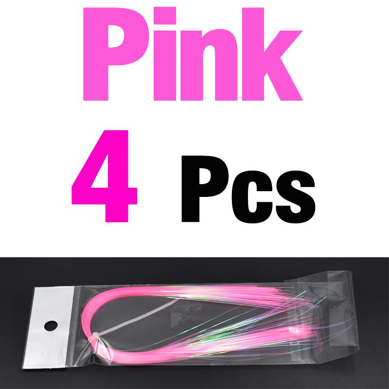 MNFT 4 Packs Fly Fishing Tying Crystal Flash Flashabou Holographic Tinsel Jig Hook Lure Making Fly Tying Material