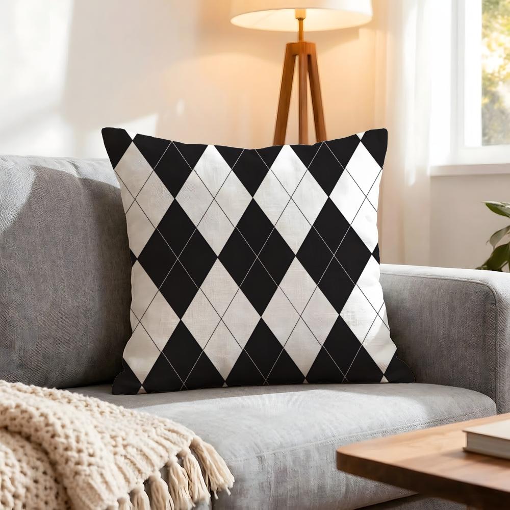Pattern Diamond Pattern Cushion Cover 1Pcs Decorative Covers Soft Cushion Case For Sofa Couch Decor 40X40 45X45 Pillowcases