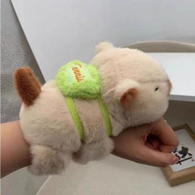 Tail Swirling Kapibara Snapping Circle Capybara Doll Bracelet Doll Plush Toy Girl Doll Children's Hand