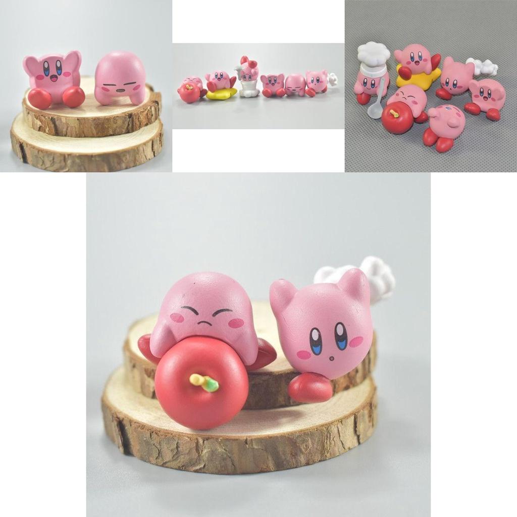 Cute And Detailed 6 Pcs Kirby Mini Figure Set For Anime Lovers