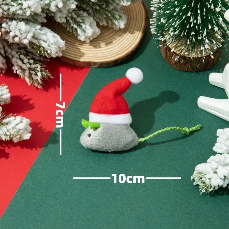 5/8/9pcs Christmas Pet Mouse Toy Supplies Catnip Mouse Catgrass Cat Pick-me-up Toy Cat Toy Cats Cat Toys Interactive Pet Toys