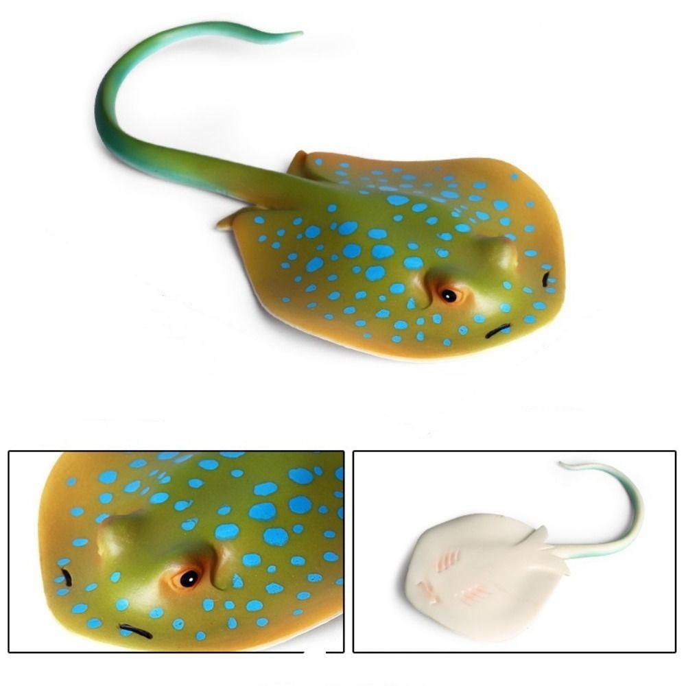 Fish Model Manta Ray Model Miniature Sea Life Action Figurines Ocean Animal Figures  Kids Toy