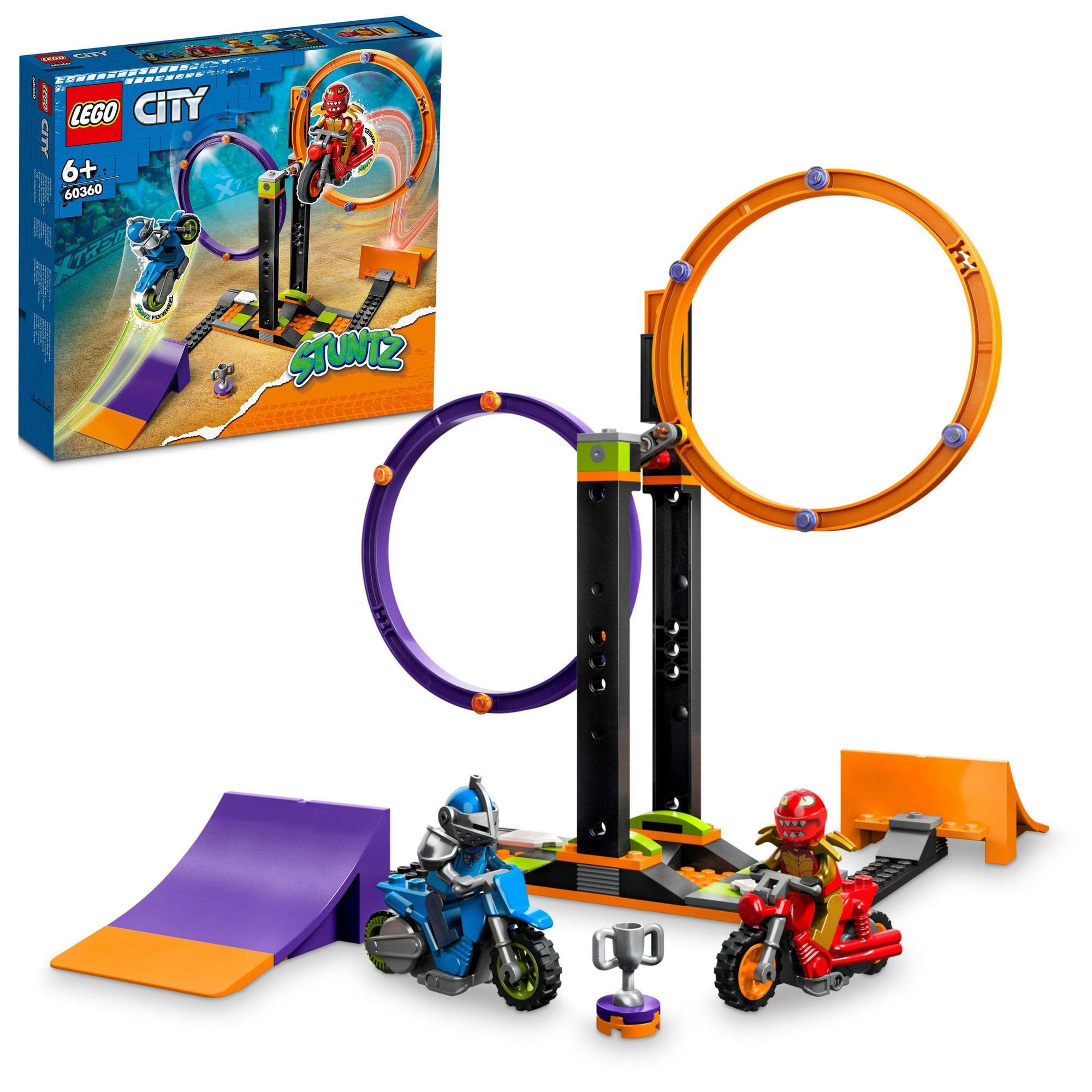 

LEGO City Stunt Challenge (Spinning Wheel) 60360, a great gift for boys and girls ages 6 and up.