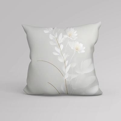 Chinese Flower and Bird Print Cushion Cover Bedside Sofa Decorative Pillow Cover Chinese Flower Pattern Pillow Cover