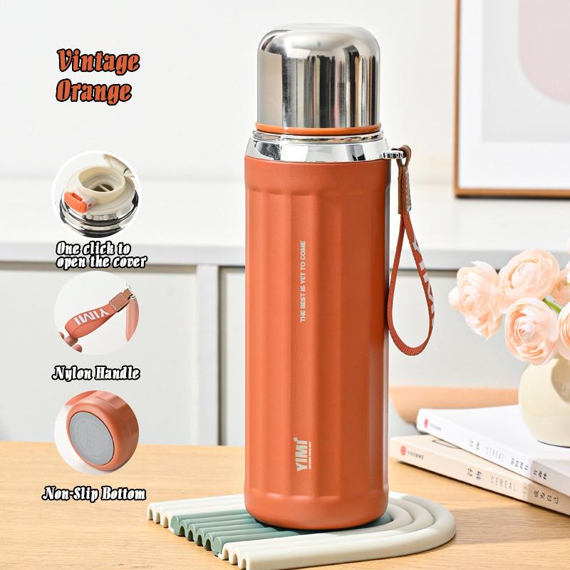 

530/630 мл большой емкости пищевой материал 304 нержавеющая сталь портативный вакуумный термоизоляционный стакан термос герметичная чашка 630ml