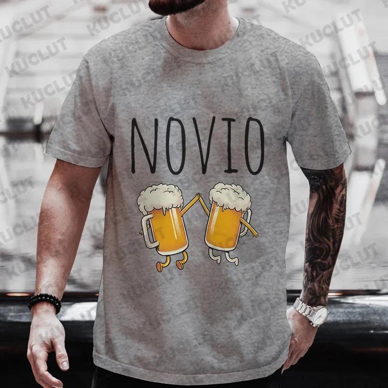 Spanish Boyfriend Evg Team Groom Man T Shirt Single Farewell Short Sleeve Tees Bachelor Party Tshirt Wedding Beer Graphic Tops