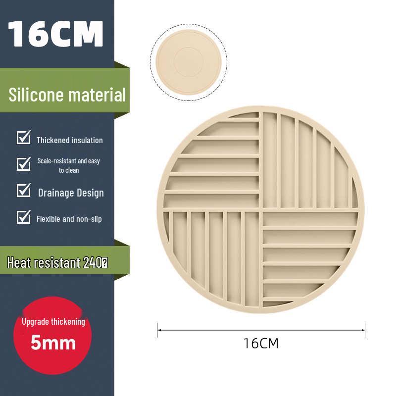 

High-Temperature Resistant Silicone Insulation Mat & Coaster Set