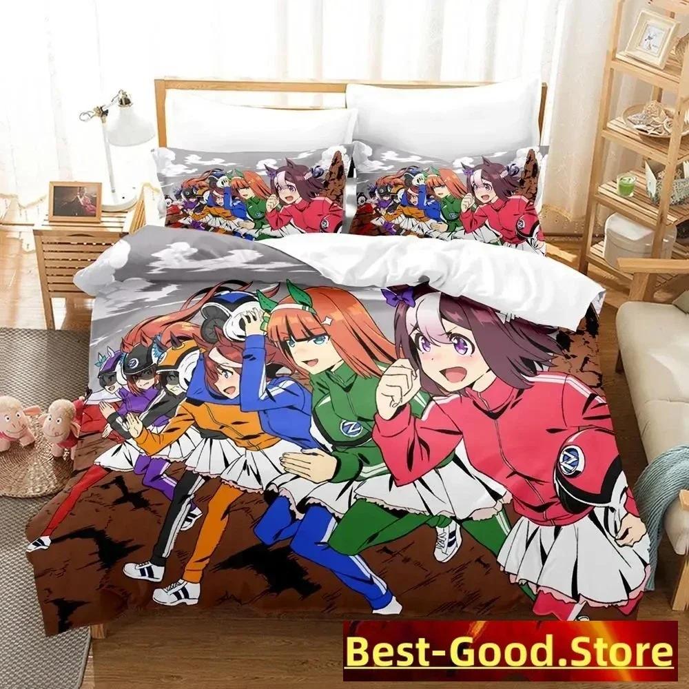 3D Pretty Derby Bedding Set Single Twin Printed Bed Set With Pillowcase Bed Duvet Cover Soft Single Double Queen Super King Size