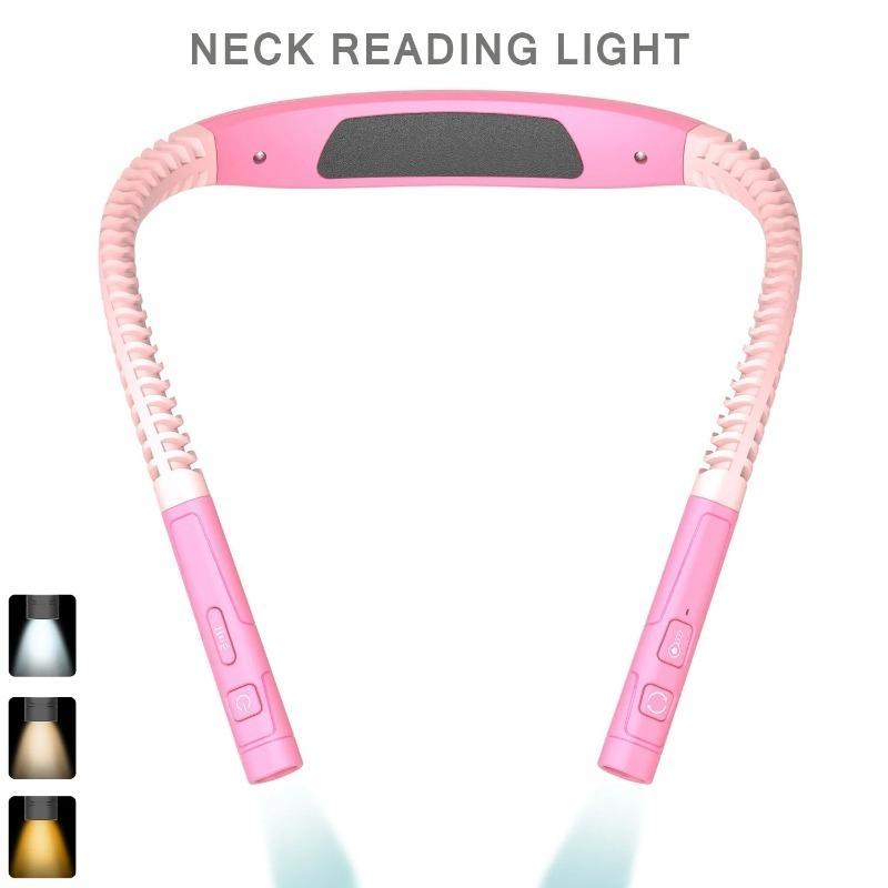 LED Neck Reading Lights Rechargeable Flexible Reading Lamps Bendable Adjustable Portable Hanging Book Light For Camping Lighting