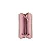 Gucci GG Marmont Pink Grained Leather Zip Around Long Wallet With Bamboo Pull For Women Luxury Daily Use