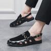 Fashion Summer Hot Selling Breathable Sandals Soft Soles Comfortable Men's Leather Casual Shoes Versatile Commuting Men's Work Shoes