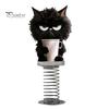 Durable Acrylic Car Ornament Gifts Cute Cat/Dog Dashboard Ornaments, 2D Flat Decorations Spring Swaying Ornaments with Self Adhesive Swing Base