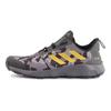 adidas Terrex Voyager Dlx Нековзкі Дихаючі Взуття для Хайкінгу на Відкритому Повітрі Чорний Сірий Камуфляж Чоловіче Взуття для Хайкінгу FW1200