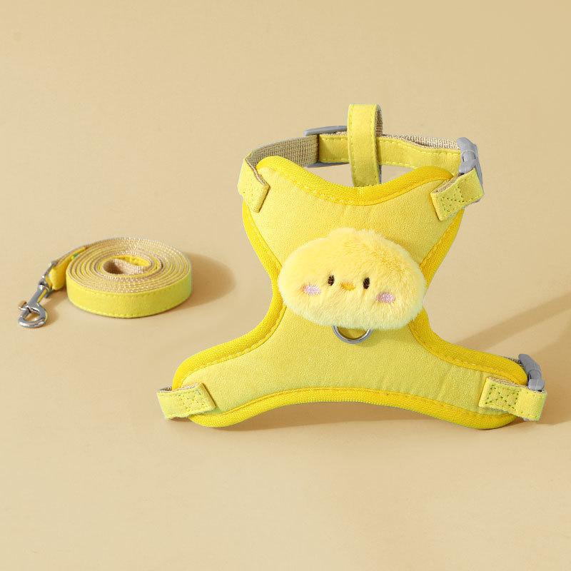 

Cat leash anti-break free go out special cat vest type chest strap small dog dog anti-run cat rope S size [recommended 2-3kg]