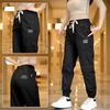 Order A Size Up Sports Ice Silk Casual Pants Women Loose Summer Thin Quick Dry Pants Sports Nine-quarter Pants