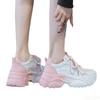 Fashion Ladies New dad Shoes Thick soled white sports shoes Fashion color blocking trendy shoe Comfort casual women's Sneakers Mujer