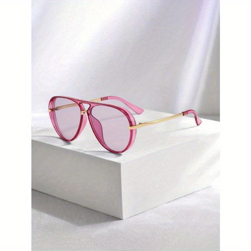 Feye 1pc Women's Retro Minimalist Large Frame Fashion Fashion Glasses, Suitable For Beach And Travel