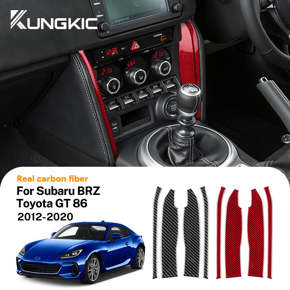 Carbon Fiber Style Interior Sticker for Subaru BRZ Toyota GT86 2012-2020 LHD RHD Center Switch Trim