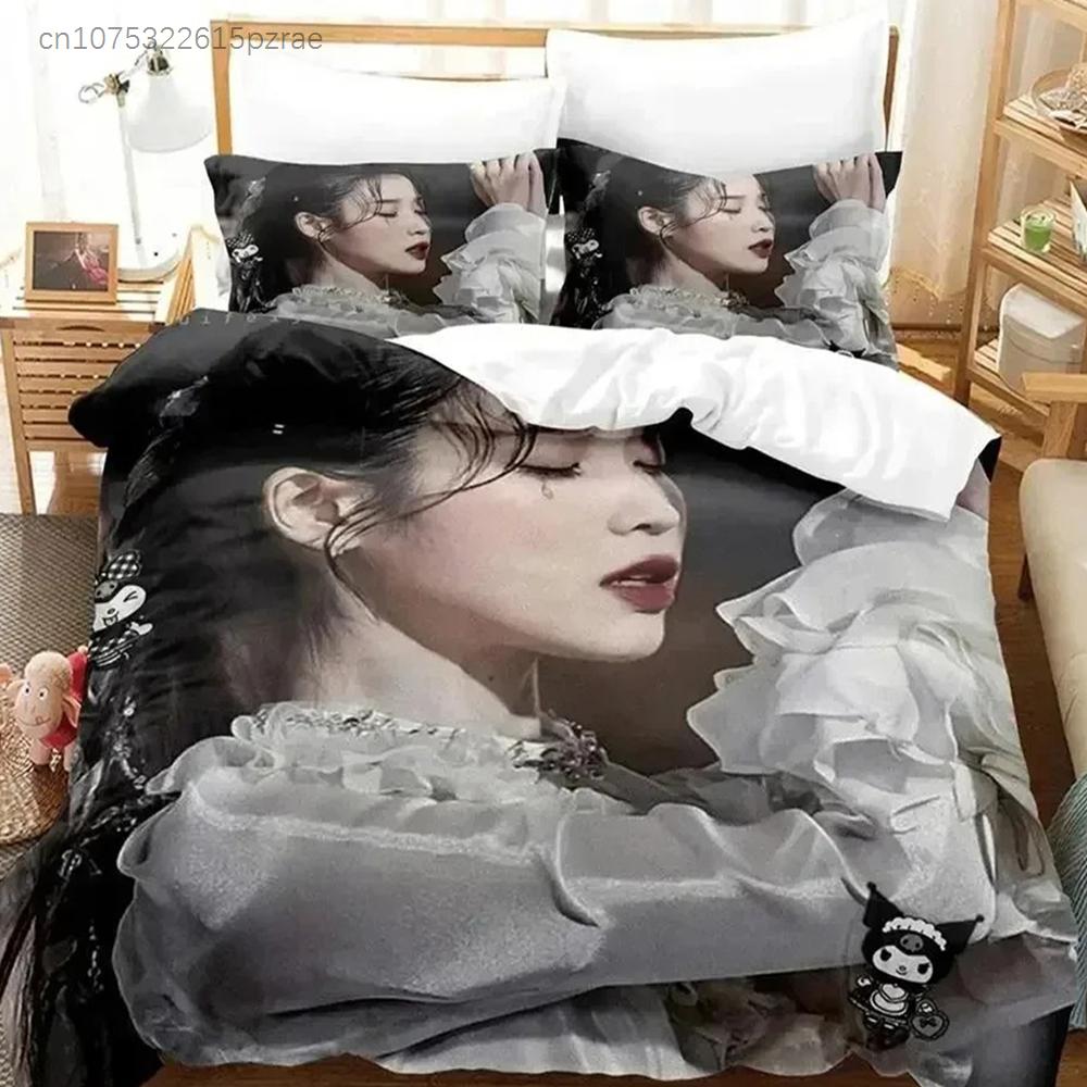 3D Print Singer IU I Ji Eun Bedding Set Bedroom Soft Modern Bedspreads Comefortable Kids Duvet Cover Quilt Cover And Pillowcase