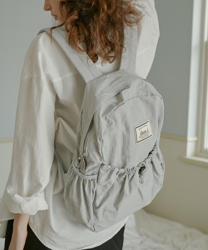 Leneeb String Backpack Light Grey
