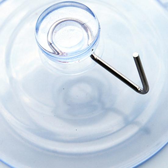 1 Set Practical Suction Hook Widely Use PVC Transparent Clear Sucker Hanger for Daily