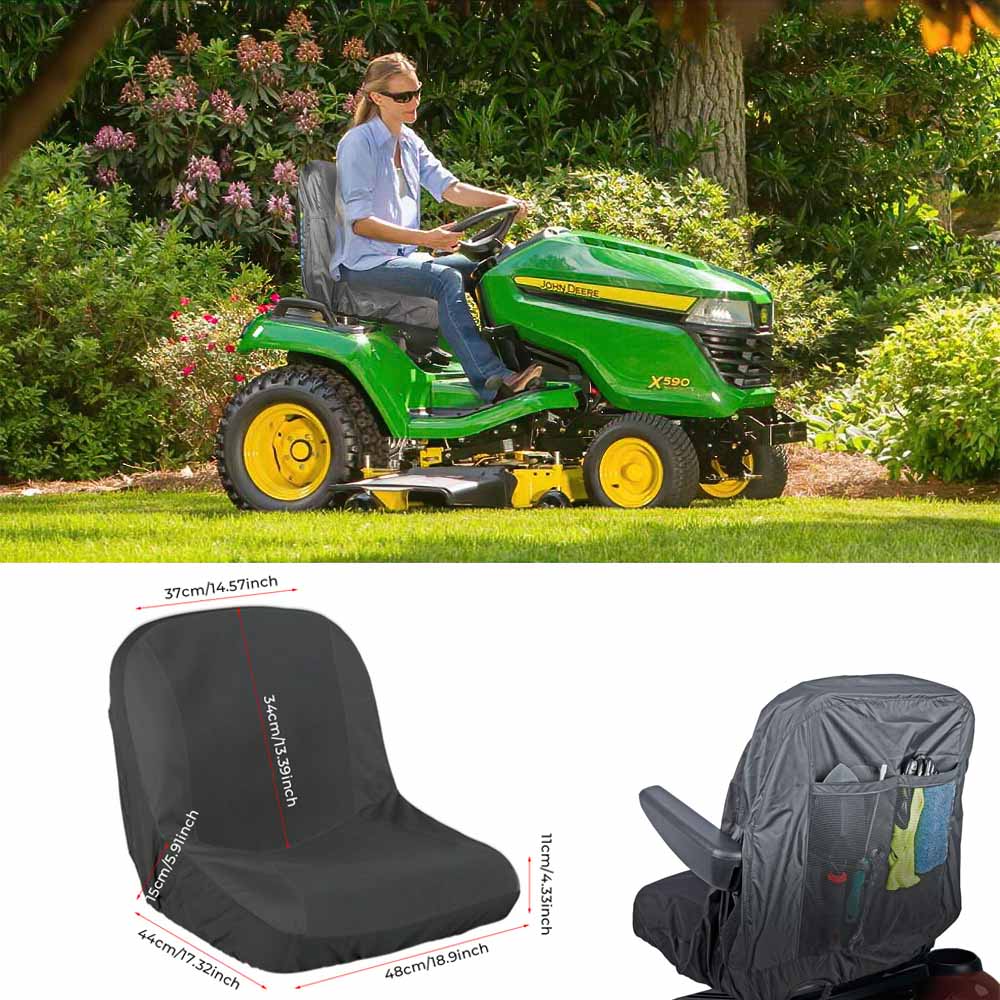 Riding mower seat cover,Oxford cloth lawn tractor seat cover Waterproof Universal Replacement Dustproof Forklift Chair Protector