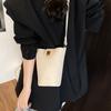 Trend fashion mobile phone casual bag women's new simple bucket bag niche shoulder bucket messenger bag