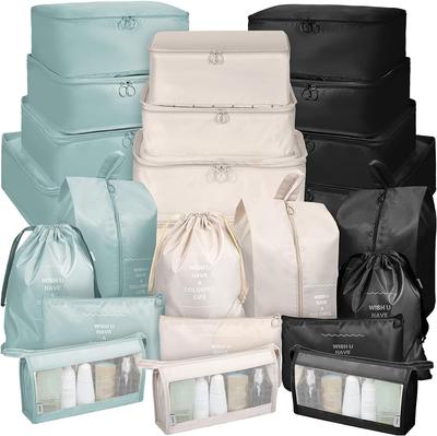 7pcs Cubes for Suitcases,Packing Cubes with Shoe Cosmetics Clothing Accessories Bags Packing Cubes for Travel Luggage Organizer