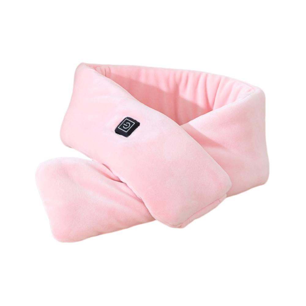 

Cold-Proof Thermal Neck Warmer Warm Neck Wrap Warmer Safe Electric Heating Scarf Winter Outdoor розовый