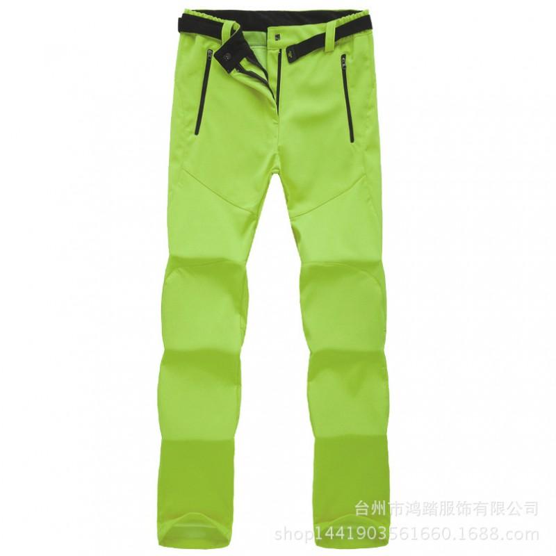 Womens Fleece Lined Softshell Pants Hiking Climbing Camping Outdoor Winter Wear Loose Fit Windproof Breathable