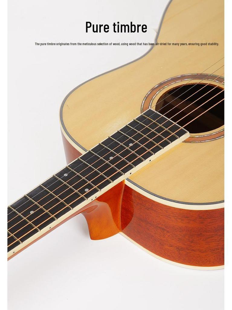 36/40/41 Zoll Anfänger Folk Akustikgitarre - Einsteiger Unisex Übungsinstrument