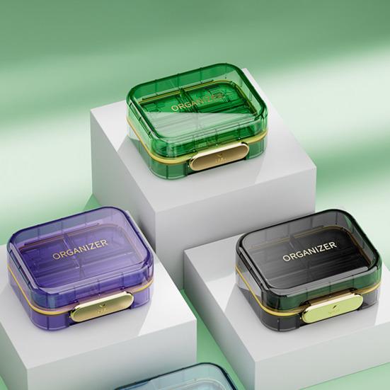 Box Secure Closure Moisture Dust Proof Portable Pill Eco-friendly Long Lifespan Mini Dispenser