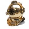 Pure Brass Single Ring Diving Helmet Scuba Nautical Mark V