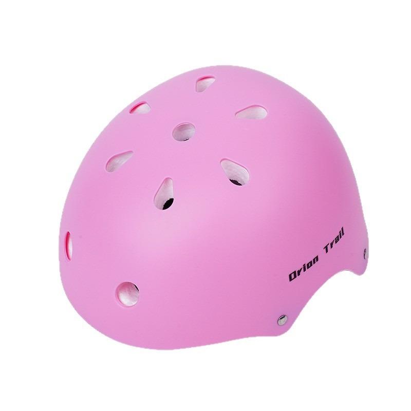 

Slip anti-drop head protector Children s skateboard anti-collision helmet Cycling hard hat S #(lake blue) (48-55 head circumference)