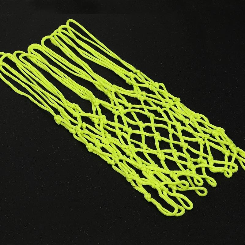 50Cm Standard Luminous Basketball Net Green Fluorescent Basketball Net Self Luminous Children'S Basketball Frame Net 1Pc