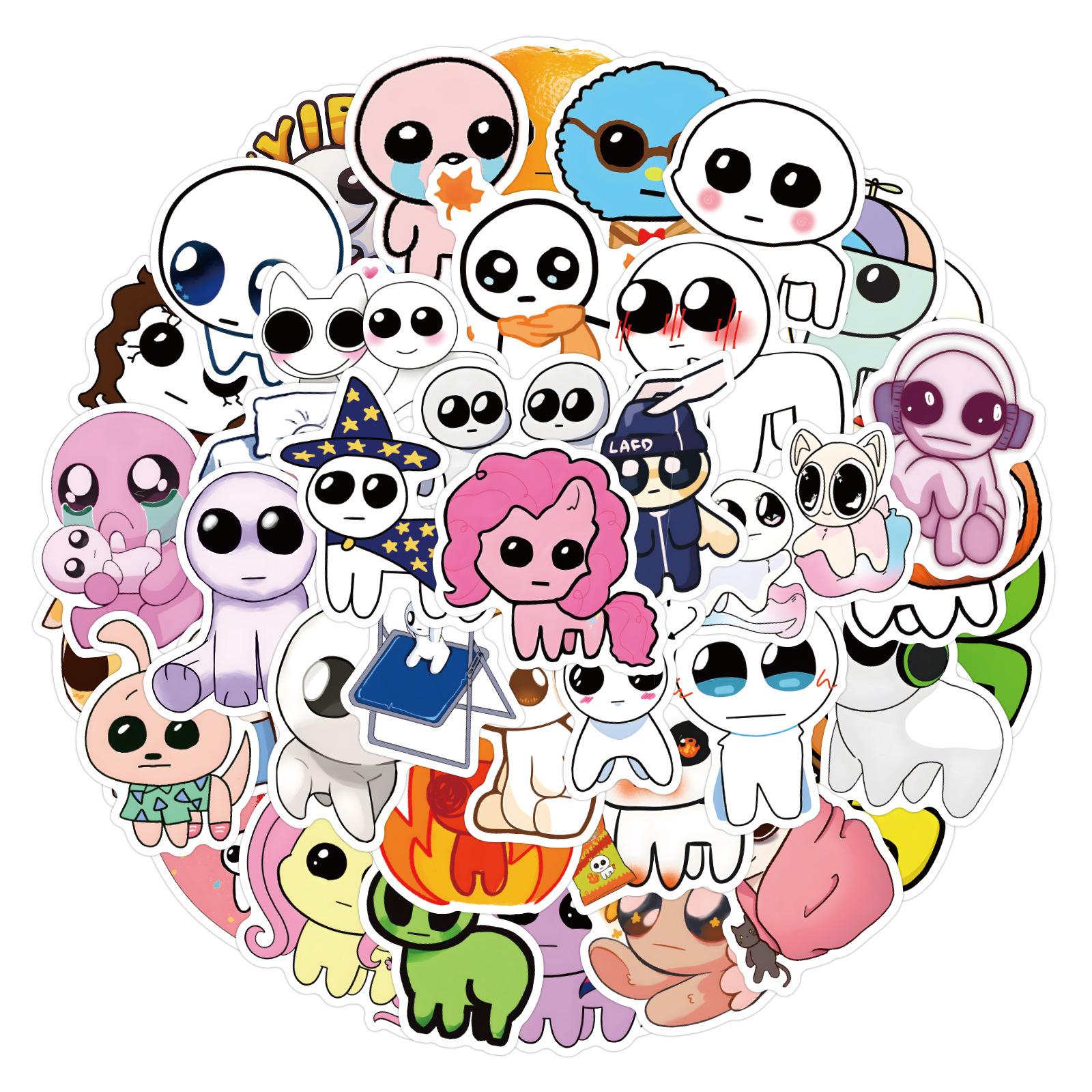 

50 Новых стикеров-граффити с существом-аутистом TBH Yippies для ноутбука, чемодана