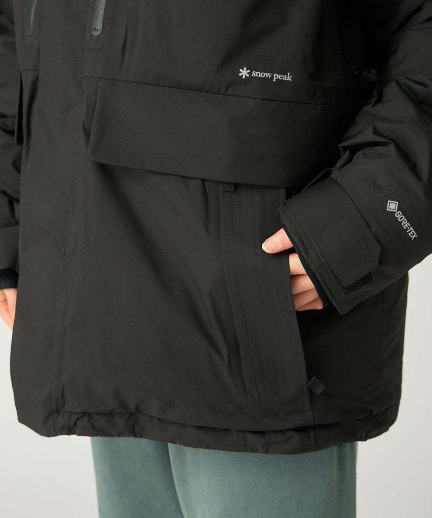 Snow Peak Vejrbestandig Dunjakke Ydertøj Jakke Dunfyldt SORT L GORE-TEX JK-25AU006 Herre Dame