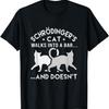 Schrödingers Katze geht in eine Bar Physik T-Shirt