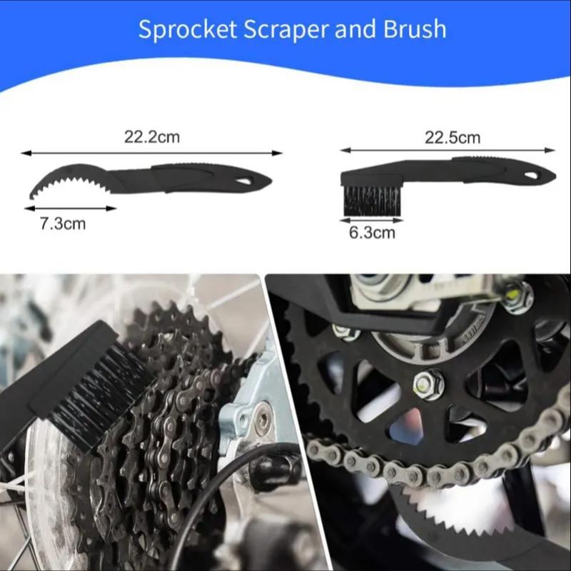 Curățător Portabil Lanț Bicicletă Perii Bicicletă Scrubber Instrument Spălare Kit Curățare Ciclism Montan Accesoriu Exterior
