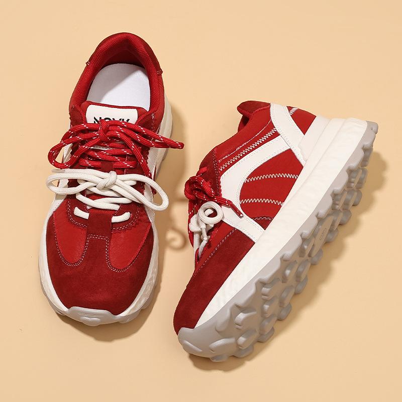Autumn New Platform Shoes Versatile Niche Casual Lightweight Sports Shoes Women's Height Increase