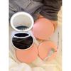 LED Foldable Makeup Mirror, Women Mini Mirror, Small Pocket Mirror, Pink And White Luminous Effect