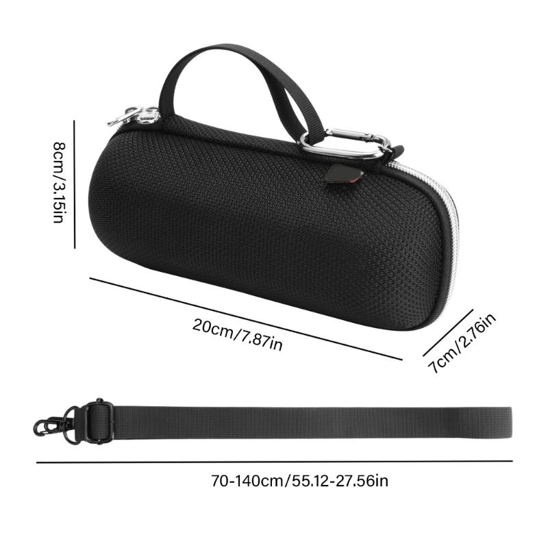 EVA Shell Speaker Carrying Case With Adjustable Strap For Flip 7/6/5 Outdoor Travel And Enhances Device Protections